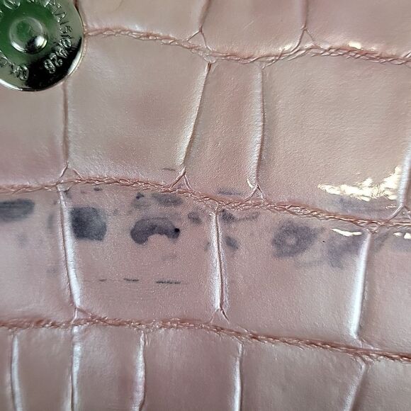 Guess vintage 90s satin boudour mini clutch bag in faux crocodile leather - Picture 8 of 15